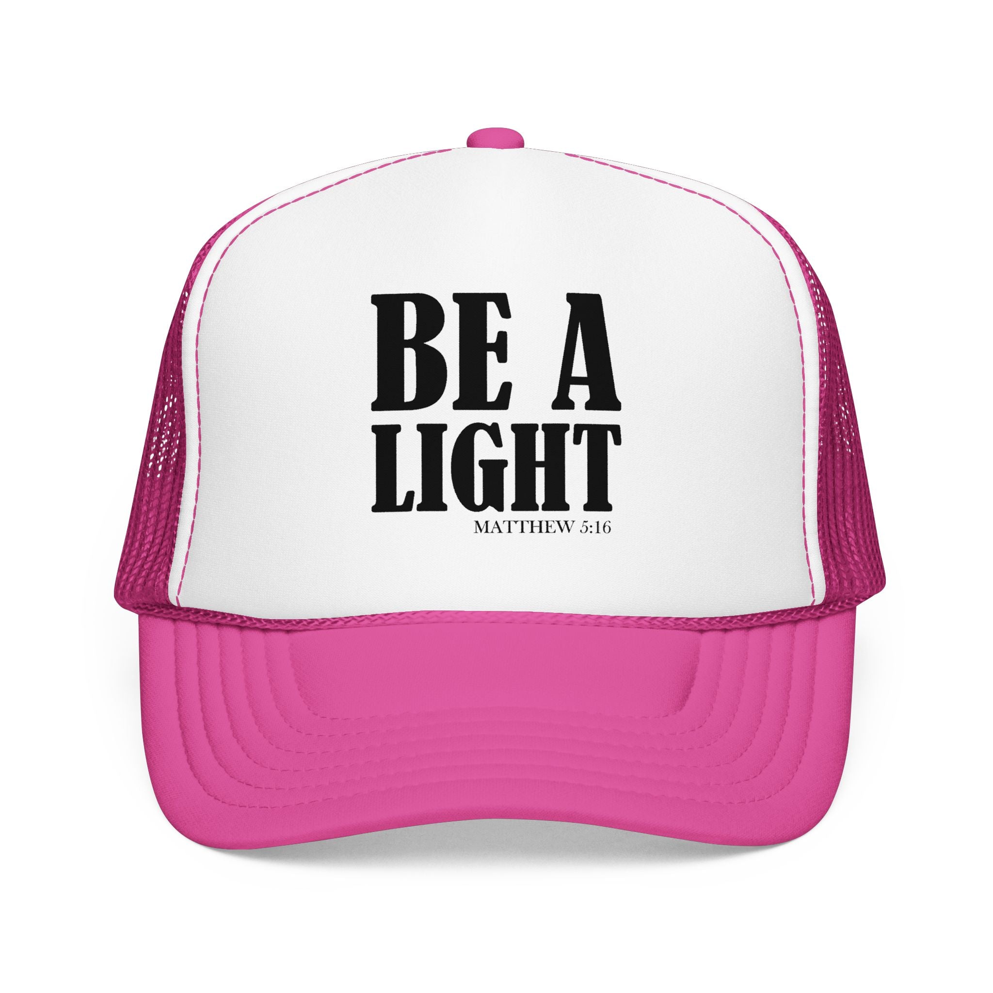 Be a Light (Hot Pink) — Matthew 5:16 — Otto Cap 39-165