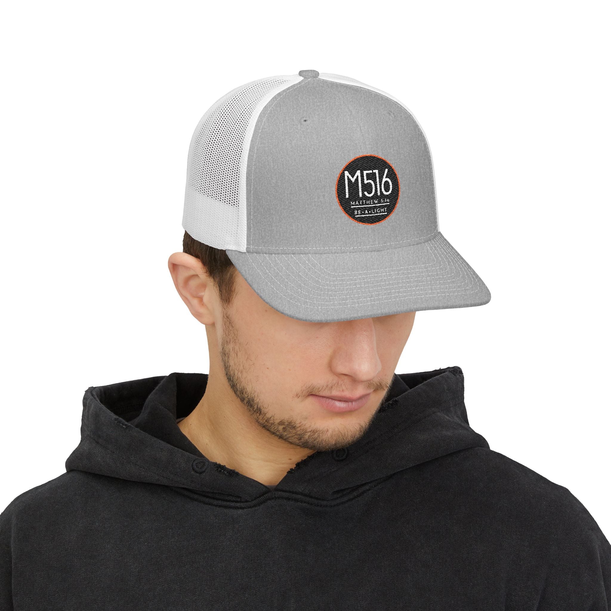 M516 Matthew 5:16 - Embroidered Trucker Cap — Richardson 112